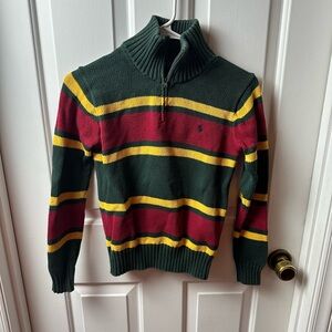 Polo Ralph Lauren Multicolor Striped Zip-Up Sweater